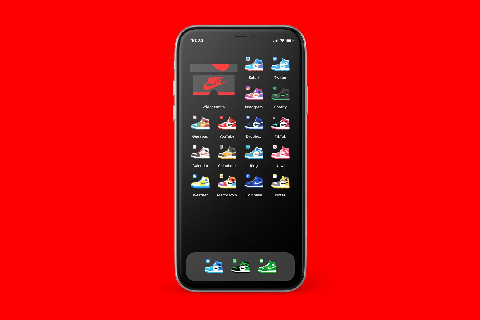 iPhone App Icons Home Screen Nike Sneakers Air Jordan 1 Custom Pack Jeremy Booth