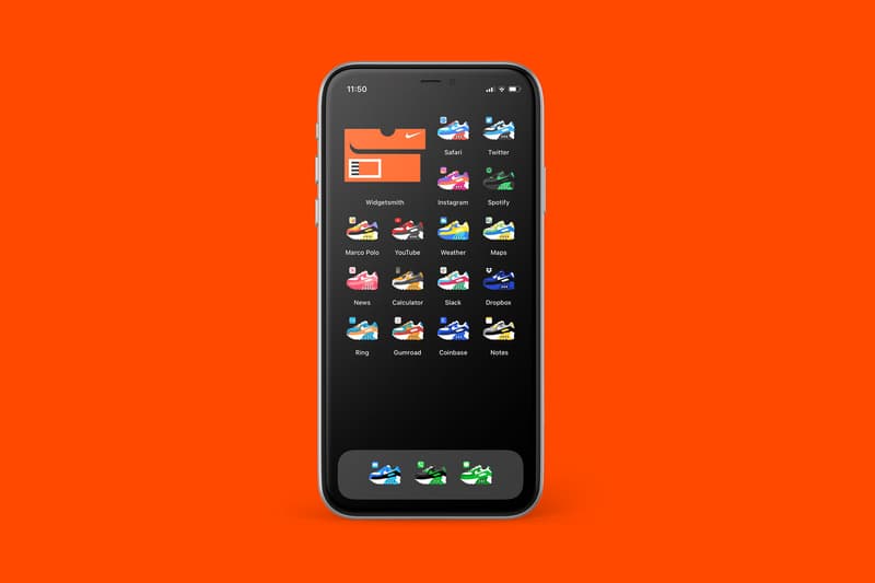 Turn Iphone Home Screen App Icons To Nike Sneakers Hypebae