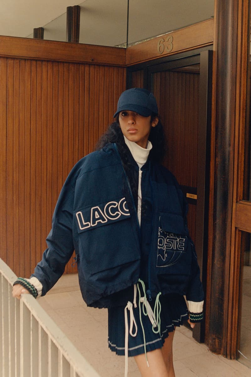 lacoste spring summer 2021 collection lookbook upcycling vintage polo shirts sweatshirts limited release