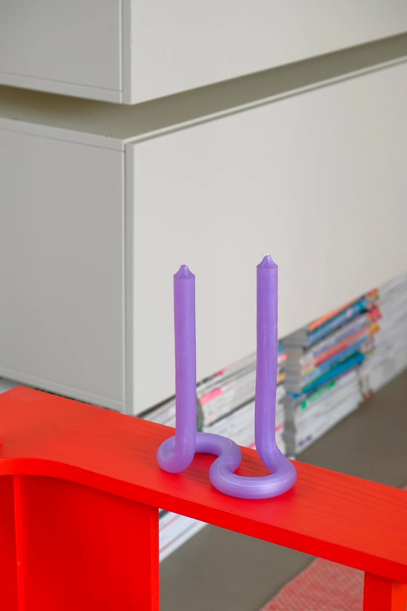 Lex Pott Twist Candles Double Duo Colors Home Decor Design Rotterdam Netherlands Designer Purple