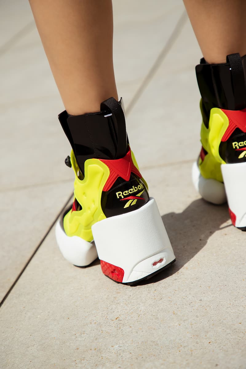 maison margiela reebok tabi instapump fury ankle boots black neon green white red