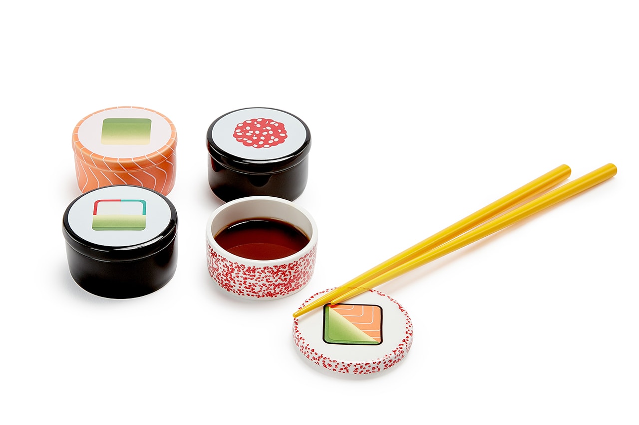 Nam Yoon Maki Sushi Soy Sauce Bowls Chopstick Rest Design Kitchen Gift