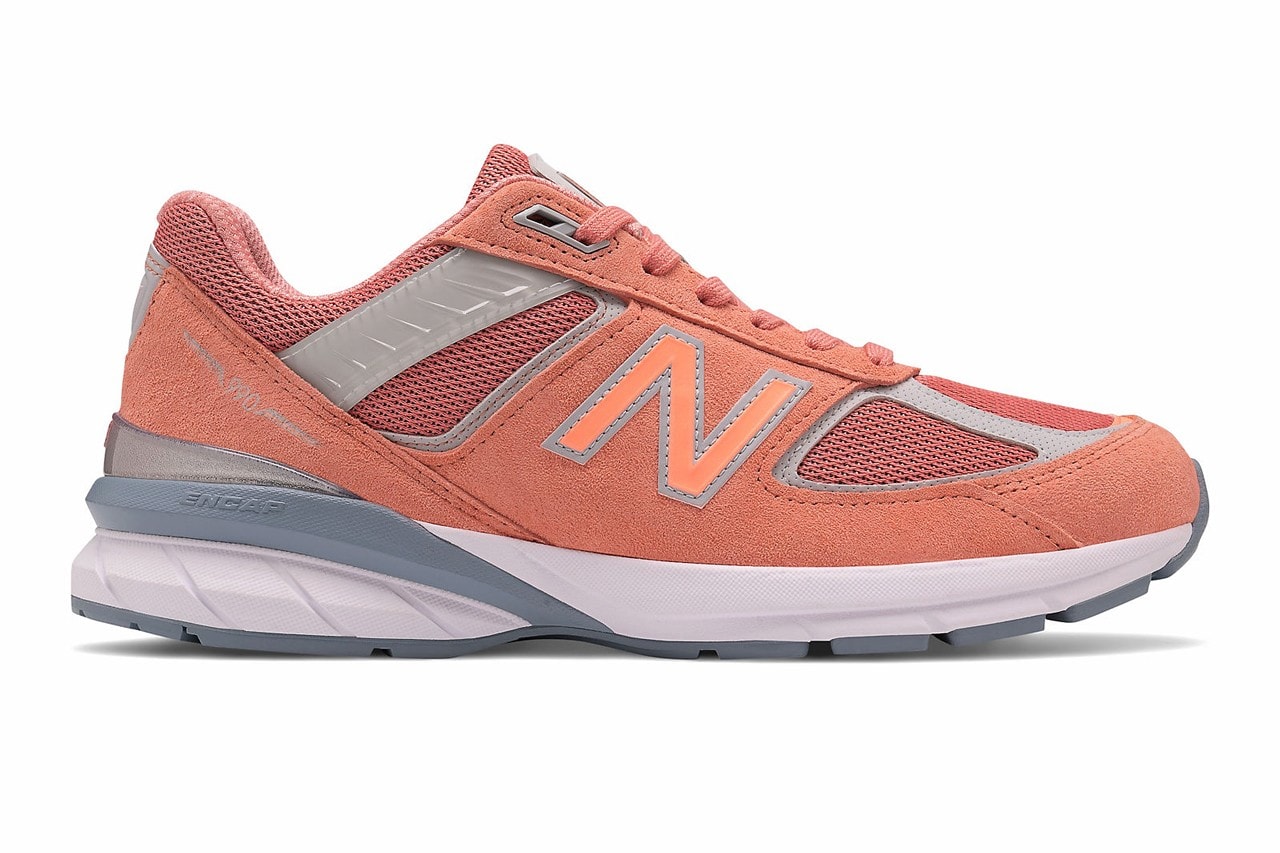 new balance 990v5 sunrise made in the usa peach coral peach pink sneakers price release