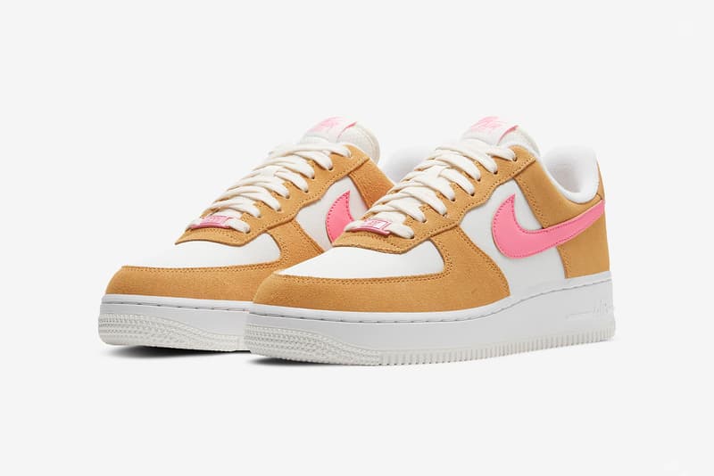 nike air force 1 07 womens sneakers orange pink white colorway footwear shoes sneakerhead