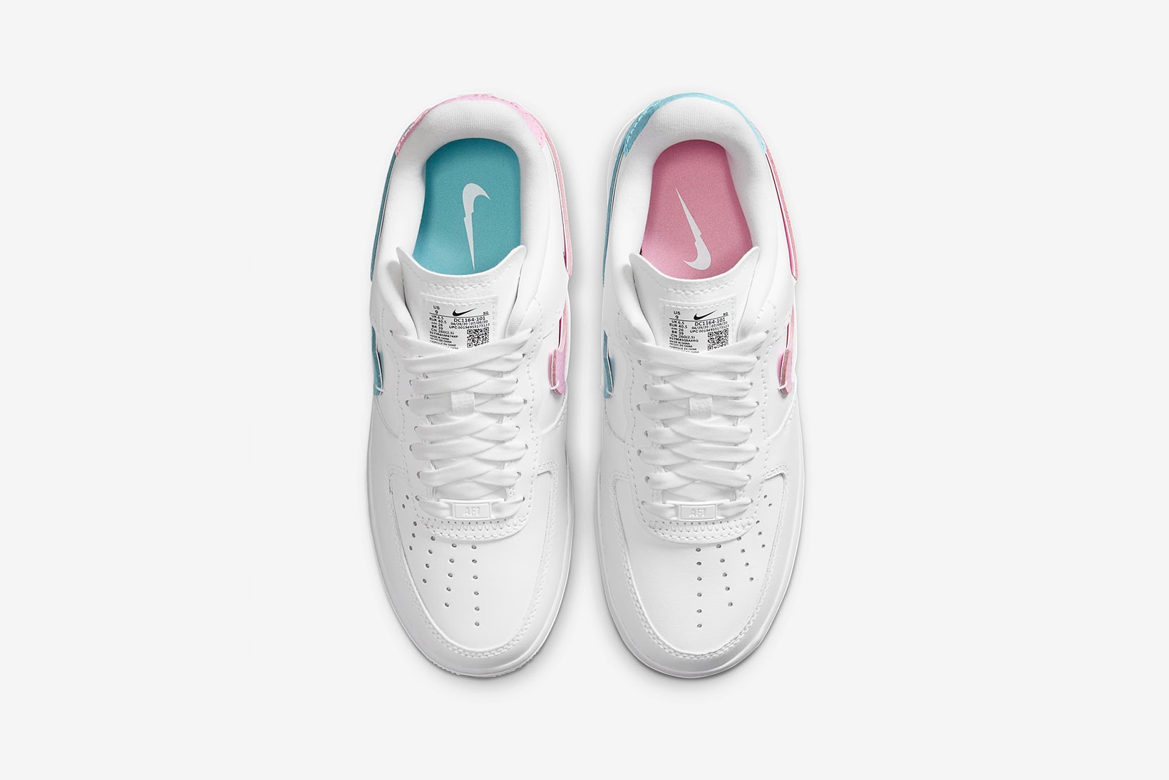 nike air force 1 lxx womens sneakers white pink red blue colorway sneakerhead shoes footwear