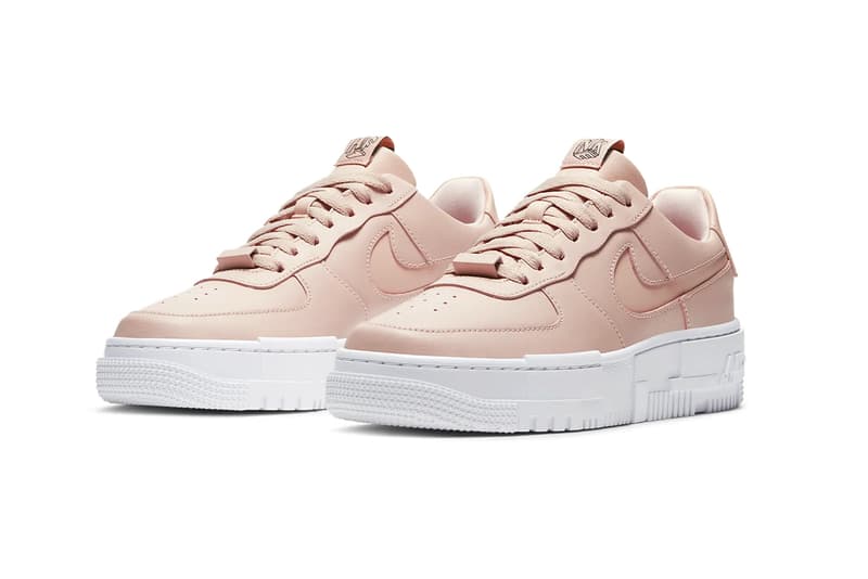 Nike Air Force 1 Pixel Women Sneaker Shoe Particle Beige Pastel Pink