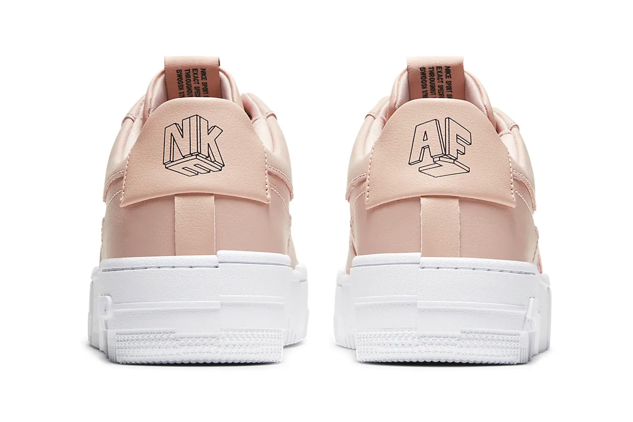 Nike Air Force 1 Pixel Women Sneaker Shoe Particle Beige Pastel Pink