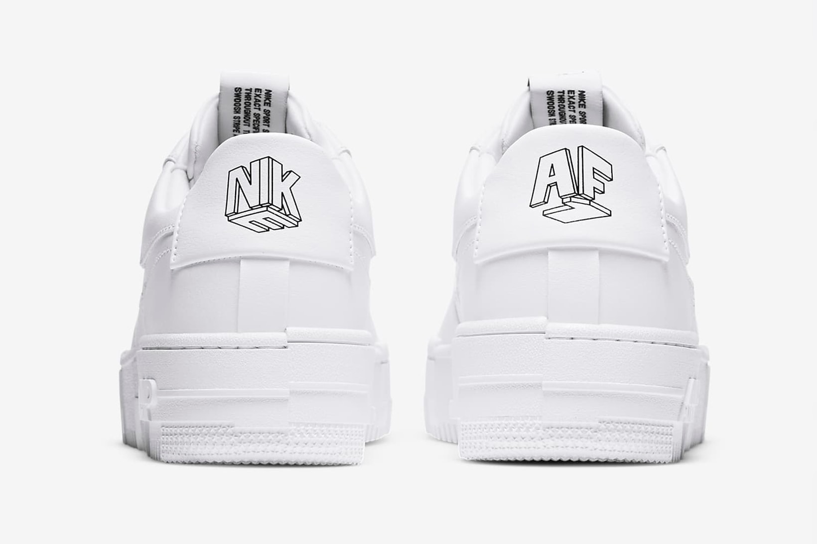 nike air force 1 pixel womens sneakers white colorway sneakerhead footwear shoes