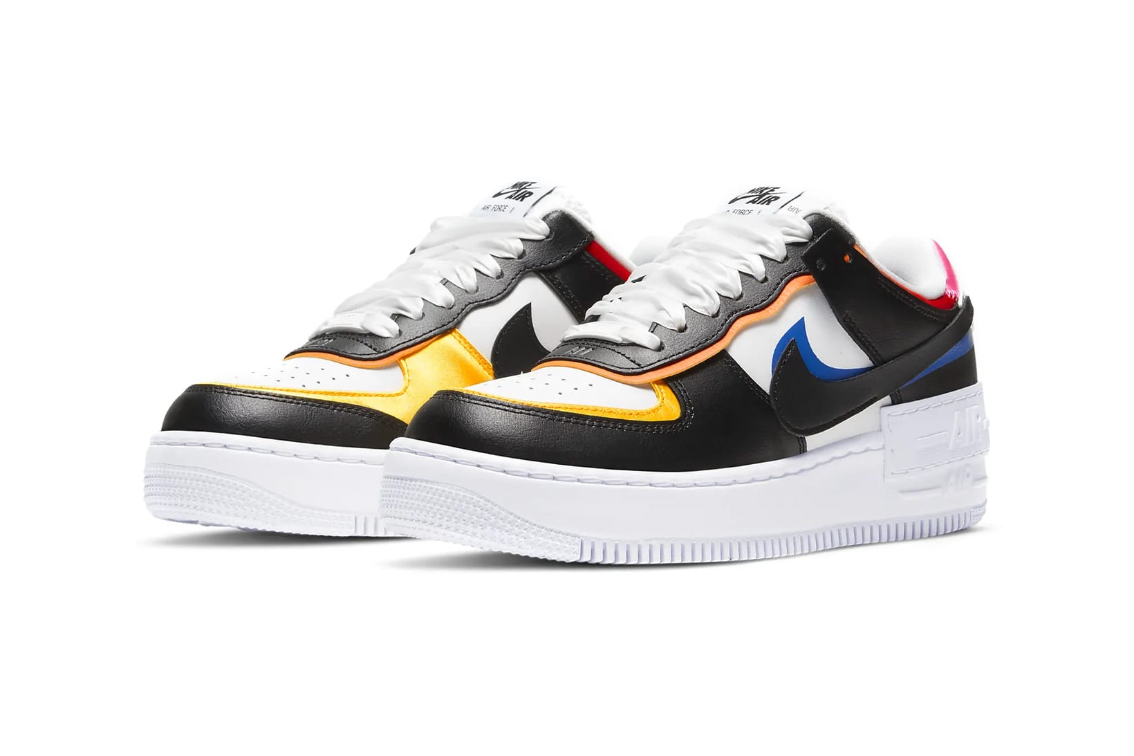 black yellow and orange air force 1