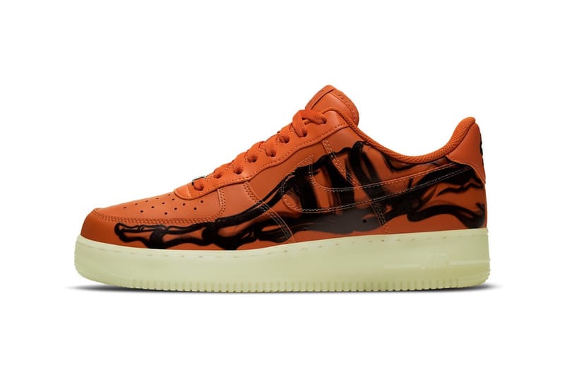 air force 1s orange and black