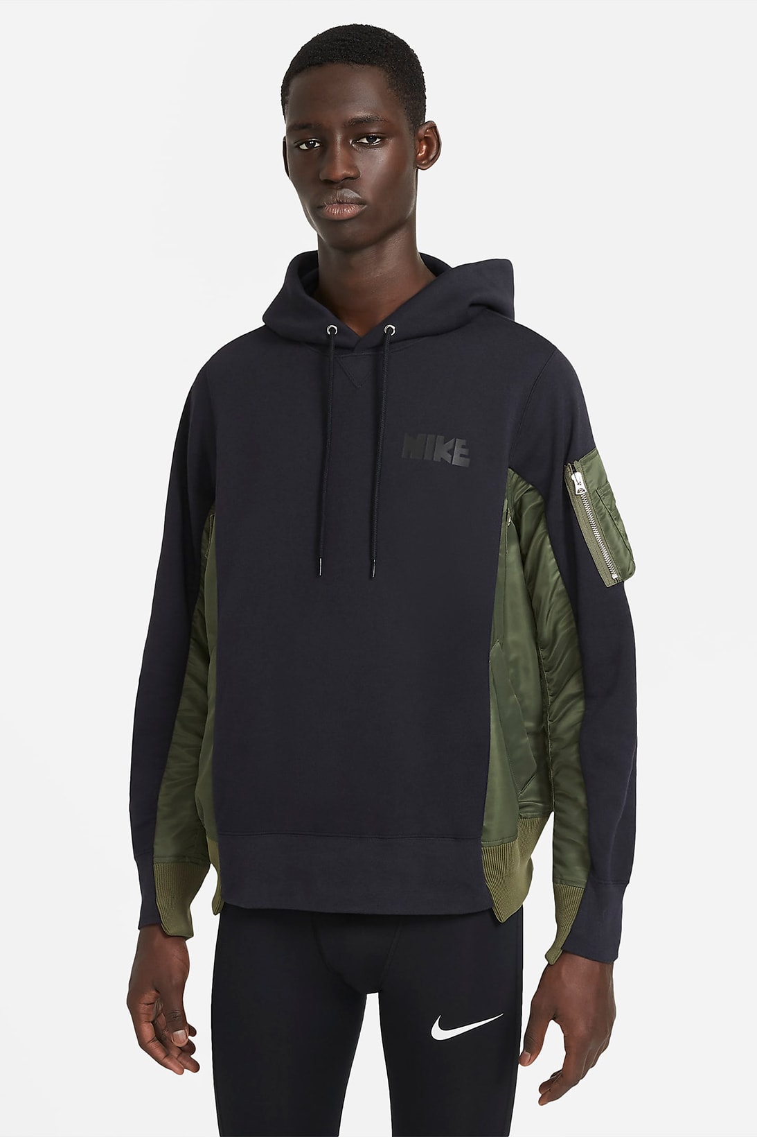 sacai nike collaboration outerwear collection jackets hoodie parka