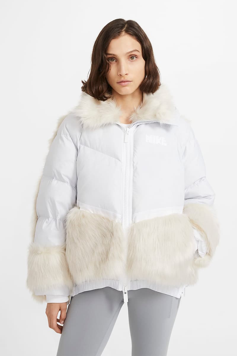 sacai nike collaboration outerwear collection jackets hoodie parka