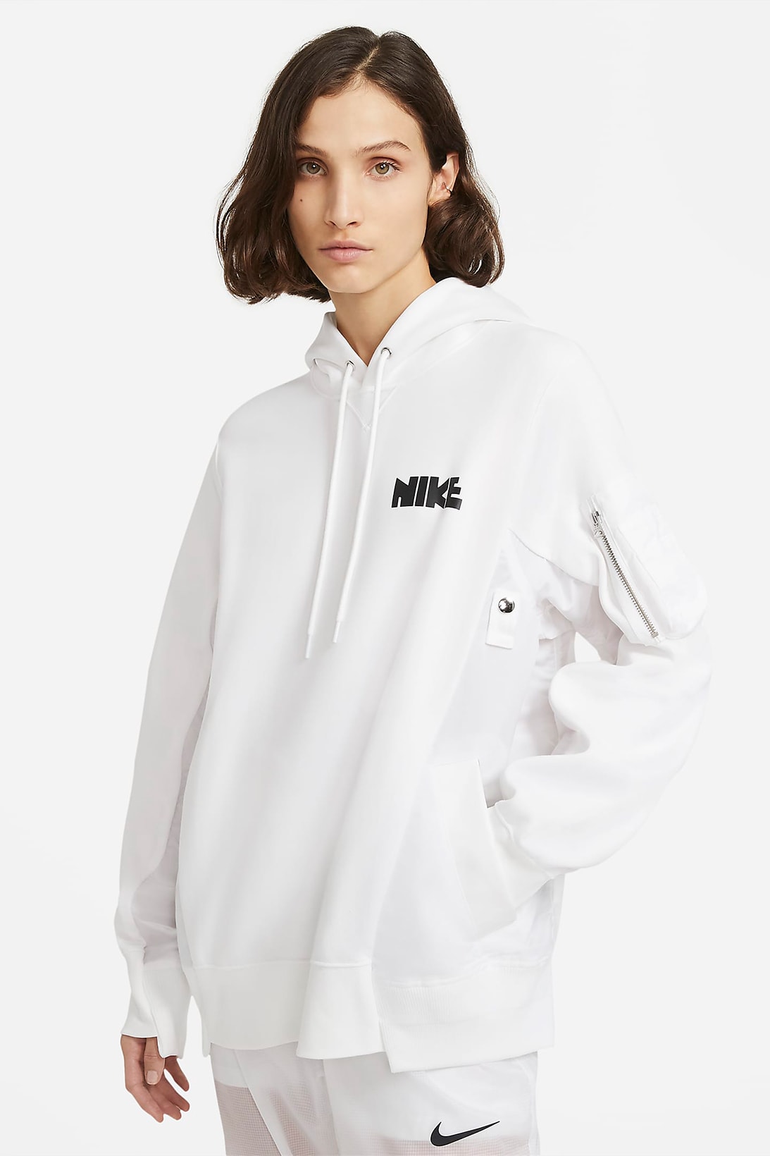 sacai nike collaboration outerwear collection jackets hoodie parka