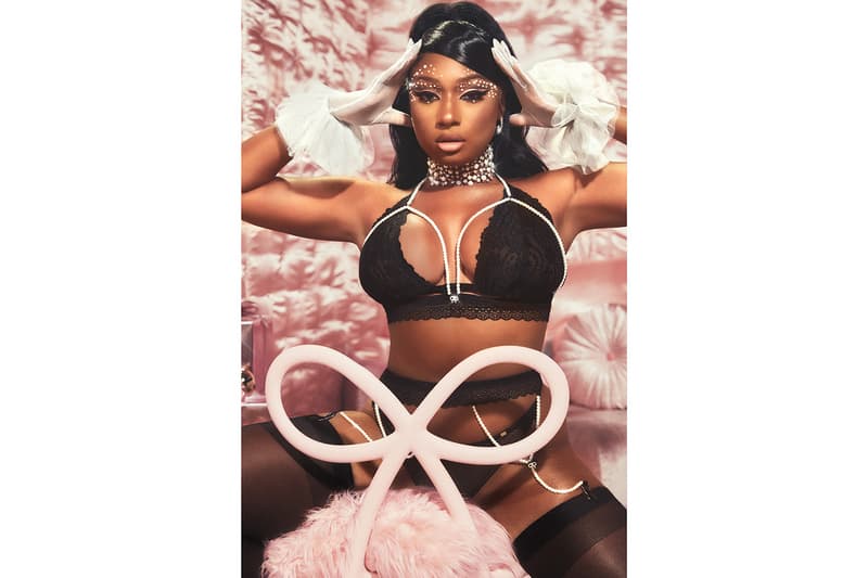 Megan Thee Stallion Rihanna Savage X Fenty Holiday Collection Campaign Lingerie Bra Underwear