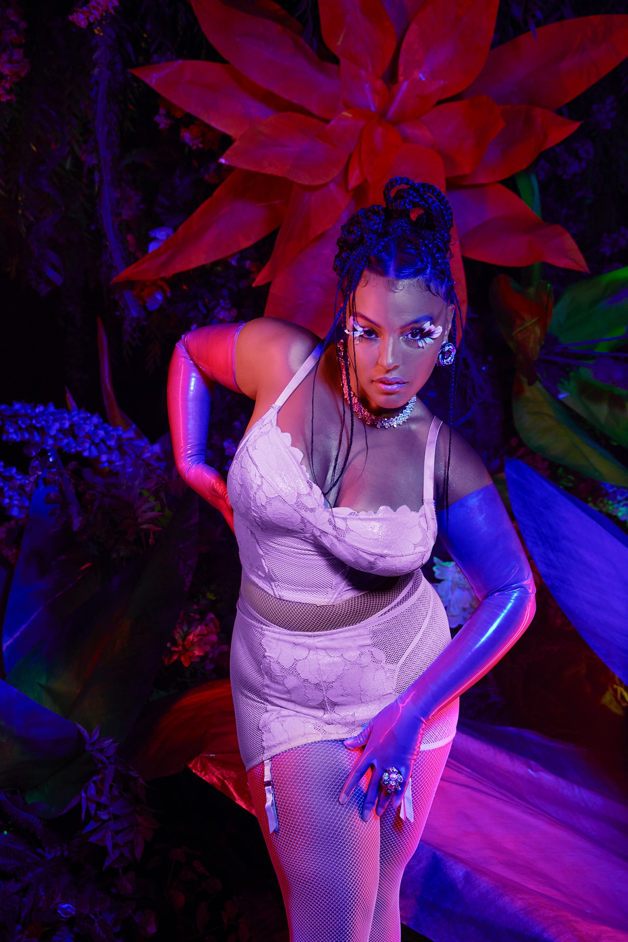 Savage X Fenty Rihanna Show Vol 2 Floral Lingerie paloma elsesser