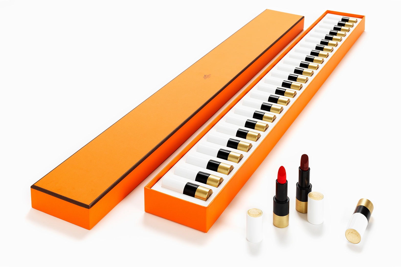 hermes beauty rouge lipsticks piano 24 colors luxury makeup price release 