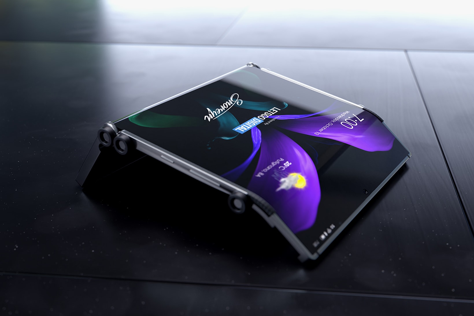 samsung galaxy z dual fold 5g tablet smartphone phone foldable screen tech