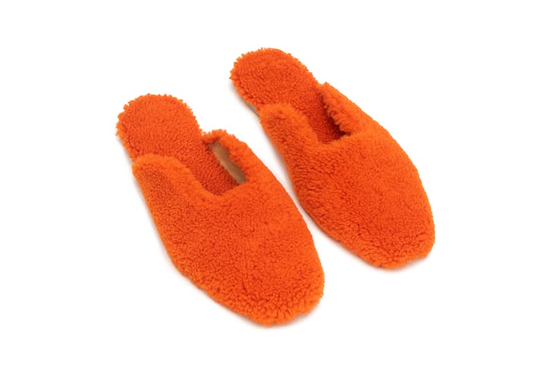 Sleeper Shearling Slippers Mules Pink Orange