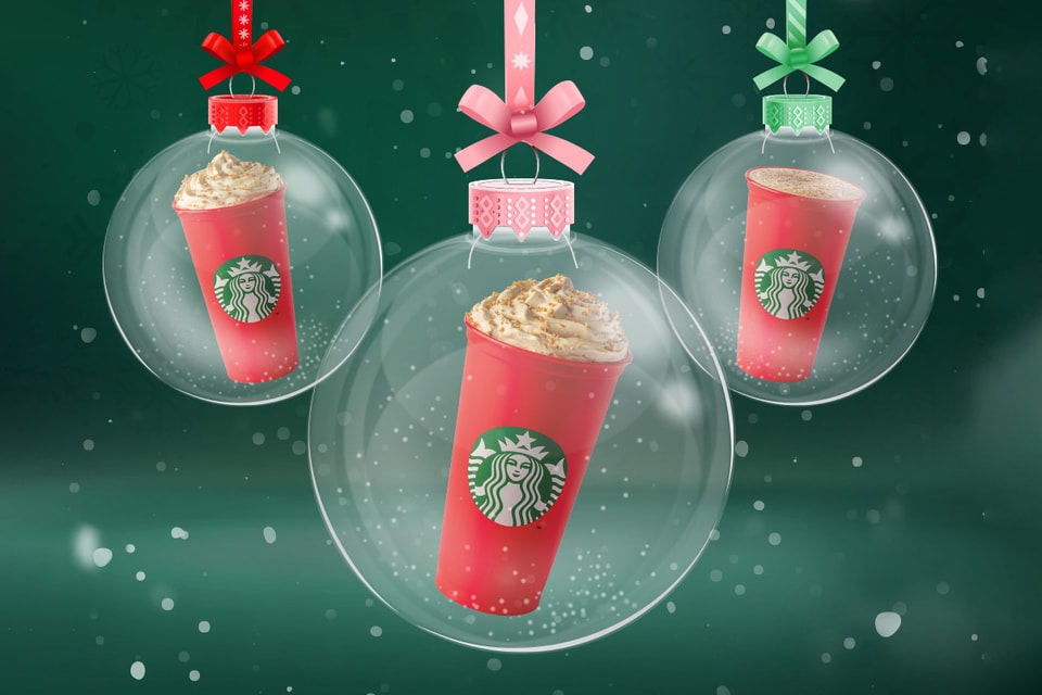 Starbucks Christmas Menu Drinks Eggnogg Toffee Nut Latte Hypebae