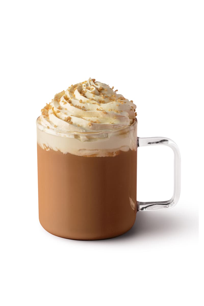 Starbucks Christmas Menu Drinks Eggnogg Toffee Nut Latte Beverages Hot Cold Frappuccino