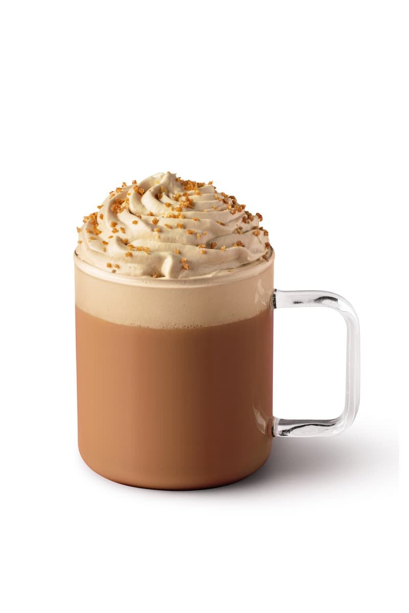 Starbucks Christmas Menu Drinks Eggnogg Toffee Nut Latte Beverages Hot Cold Frappuccino