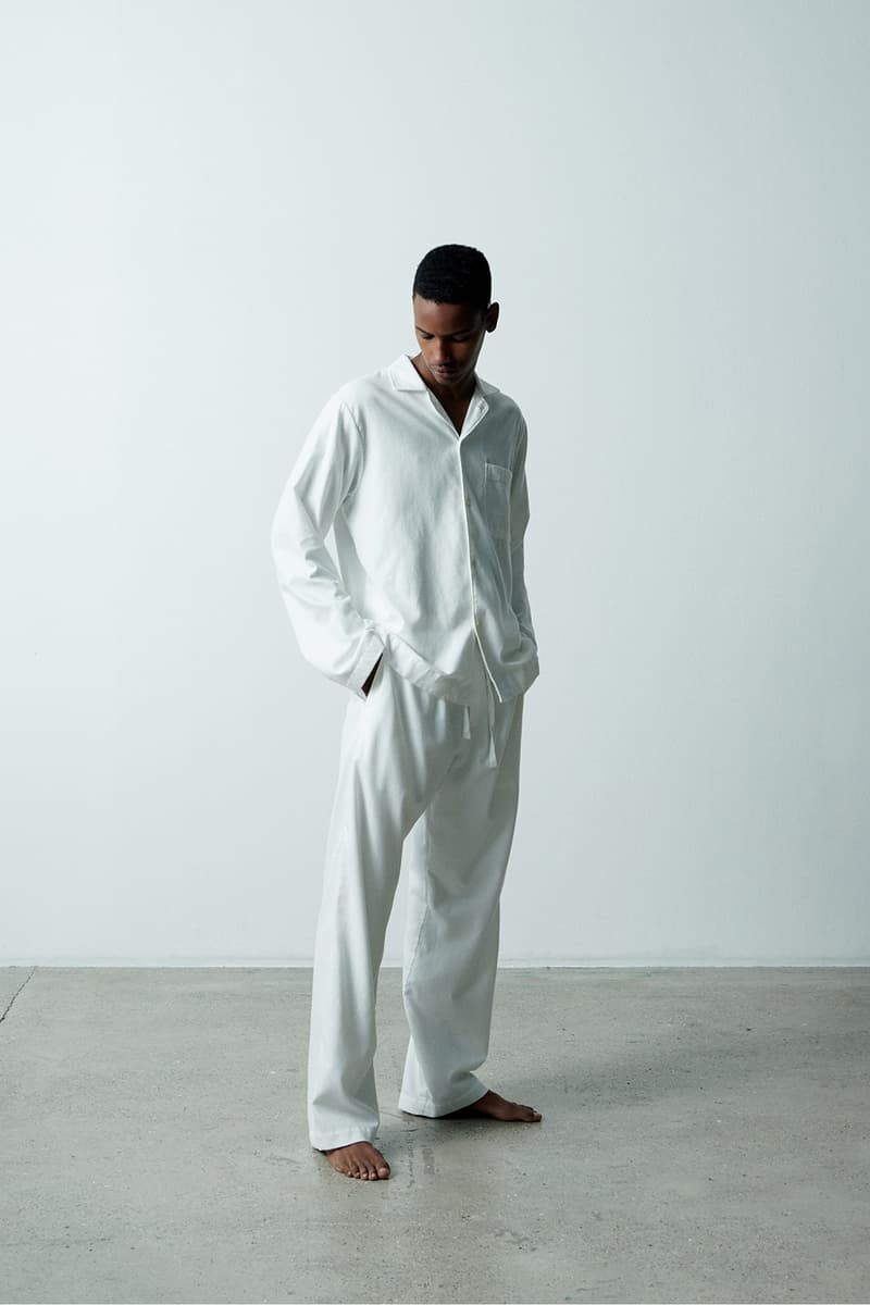 tekla flannel pajamas sleepwear loungewear unisex fall winter grape lucid black gentle yellow cream white release info