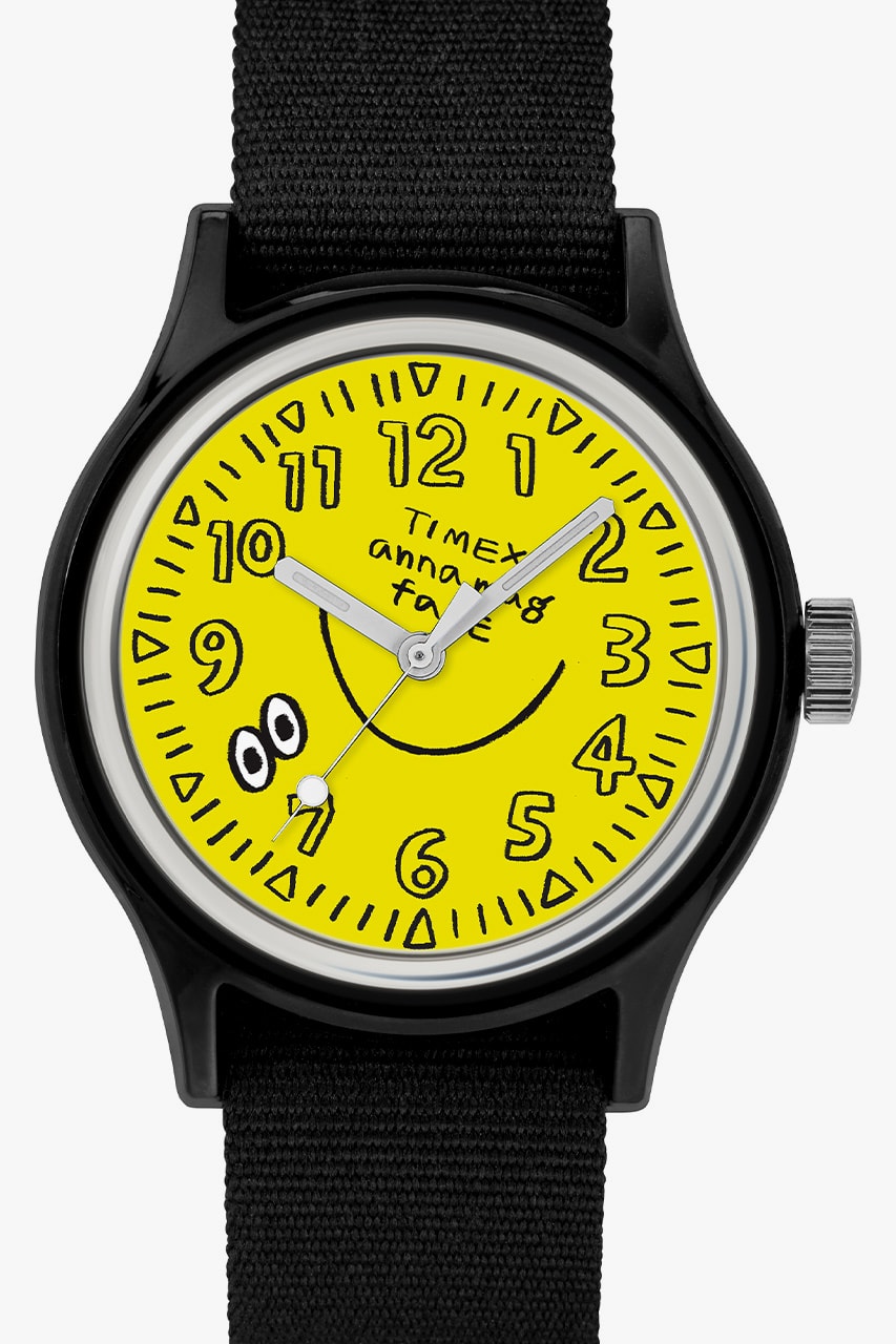 timex camper watches face illustrations anna magazine collaboration yellow pink orange price