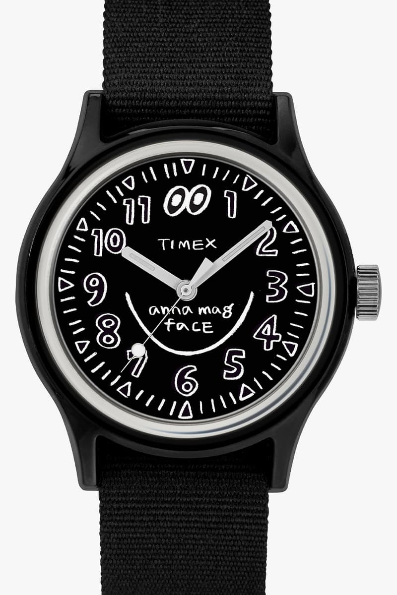 timex camper watches face illustrations anna magazine collaboration yellow pink orange price