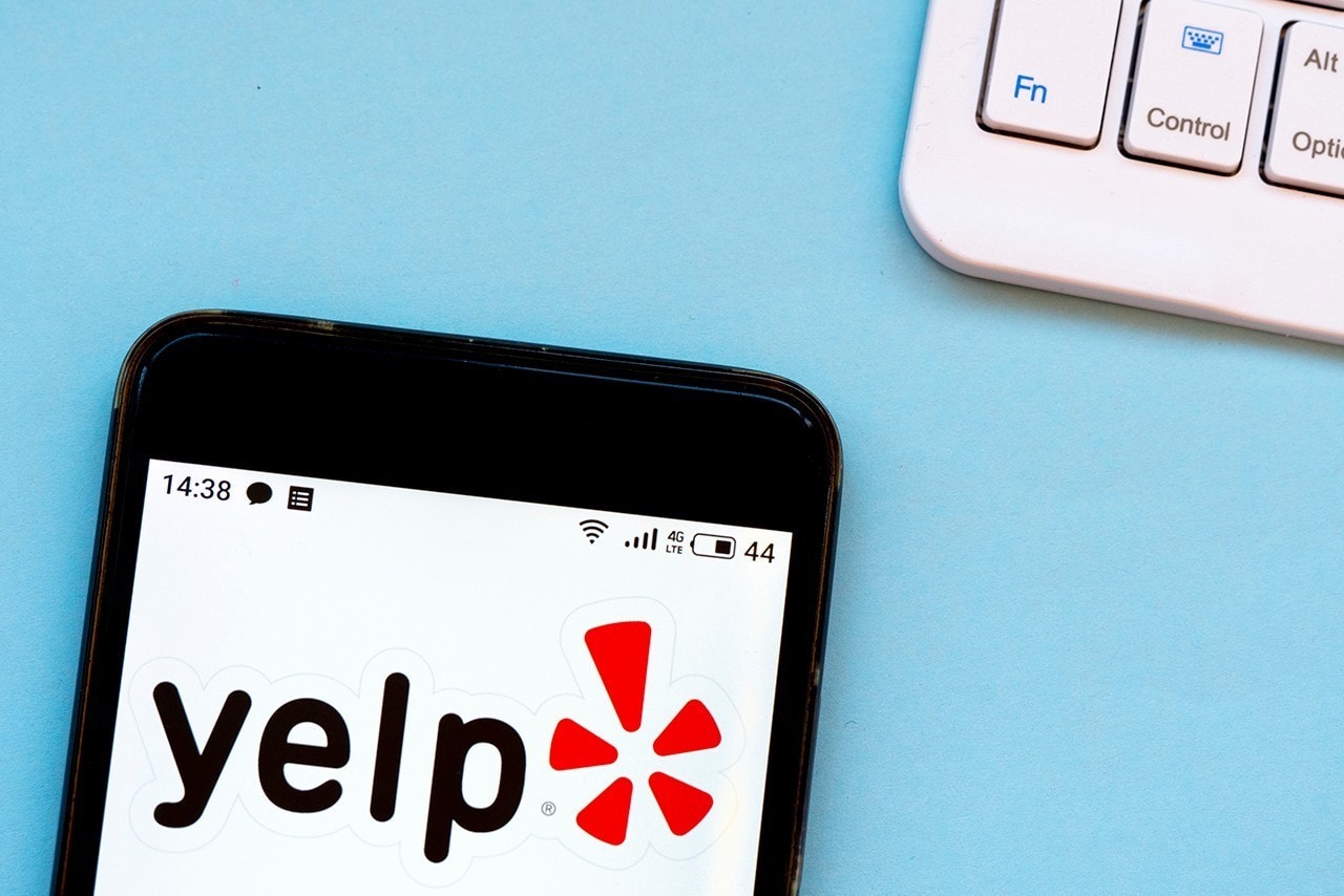 Yelp Logo App Phone