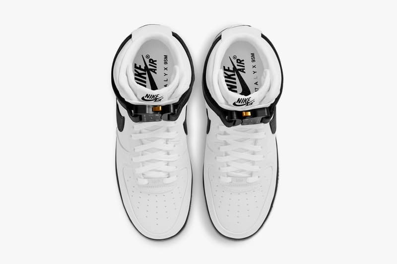 1017 alyx 9sm nike air force 1 af1 high collaboration white black sneakers release date matthew williams