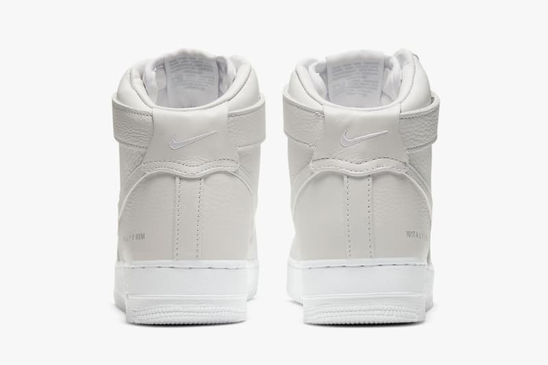 1017 alyx 9sm nike air force 1 af1 high collaboration white black sneakers release date matthew williams