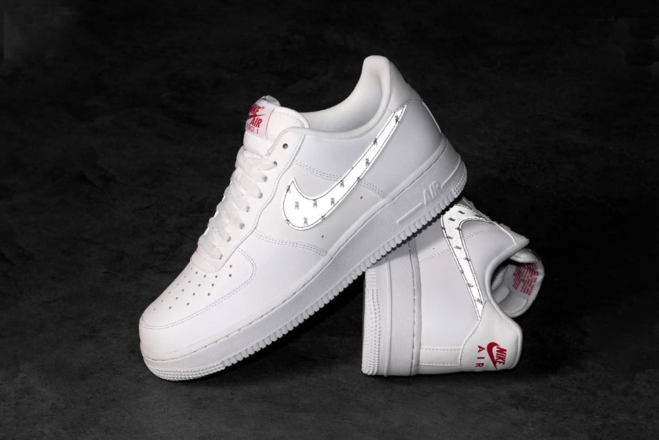 Nike Release Reflective 3M Air Force 1 Silver