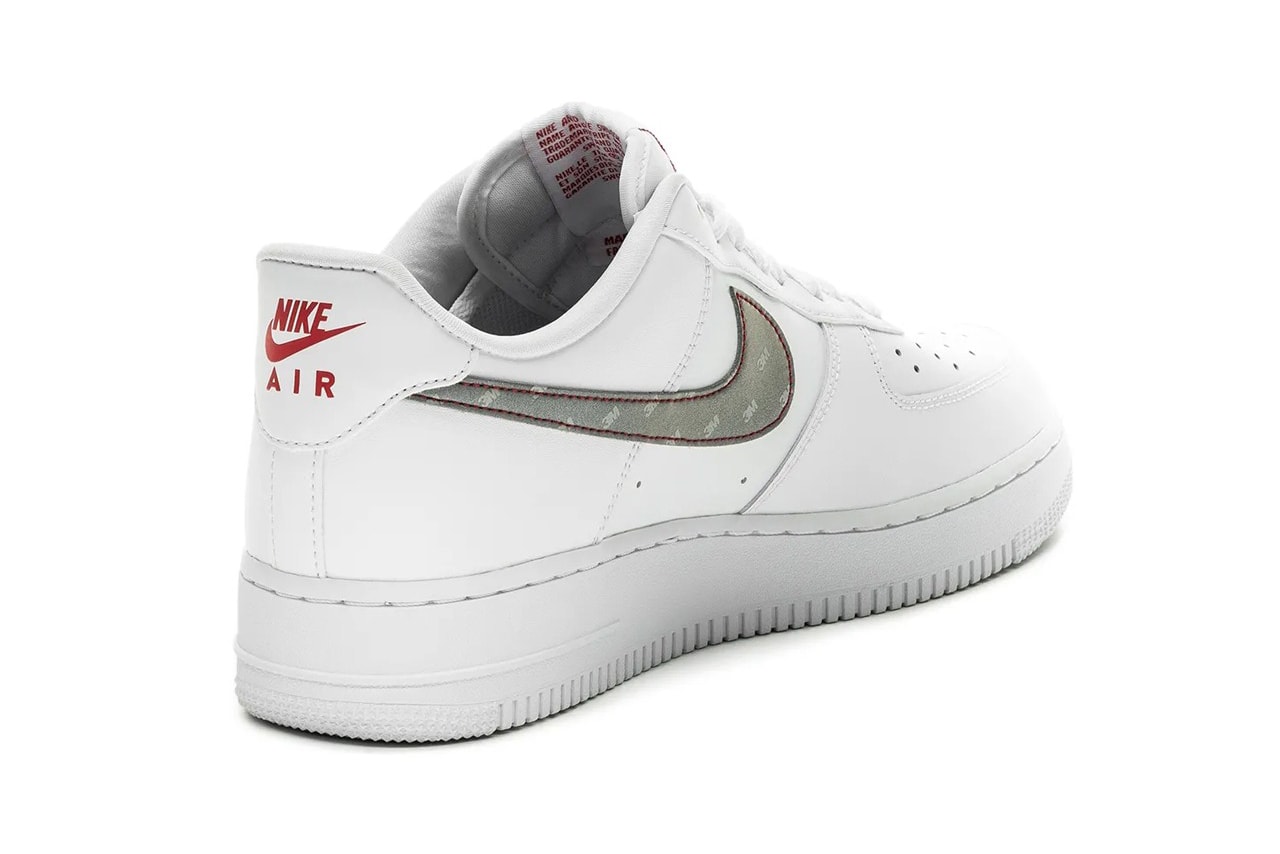 Nike Air Force 1 3M Reflective Silver White