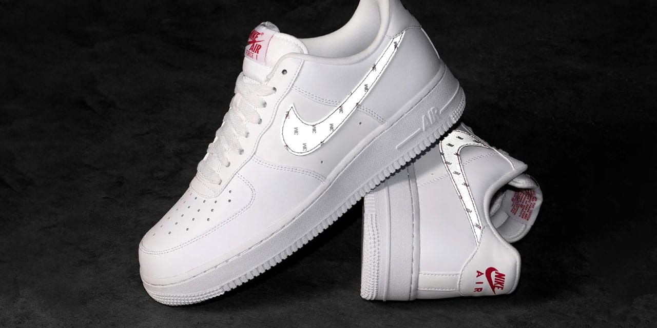 nike air force one reflective