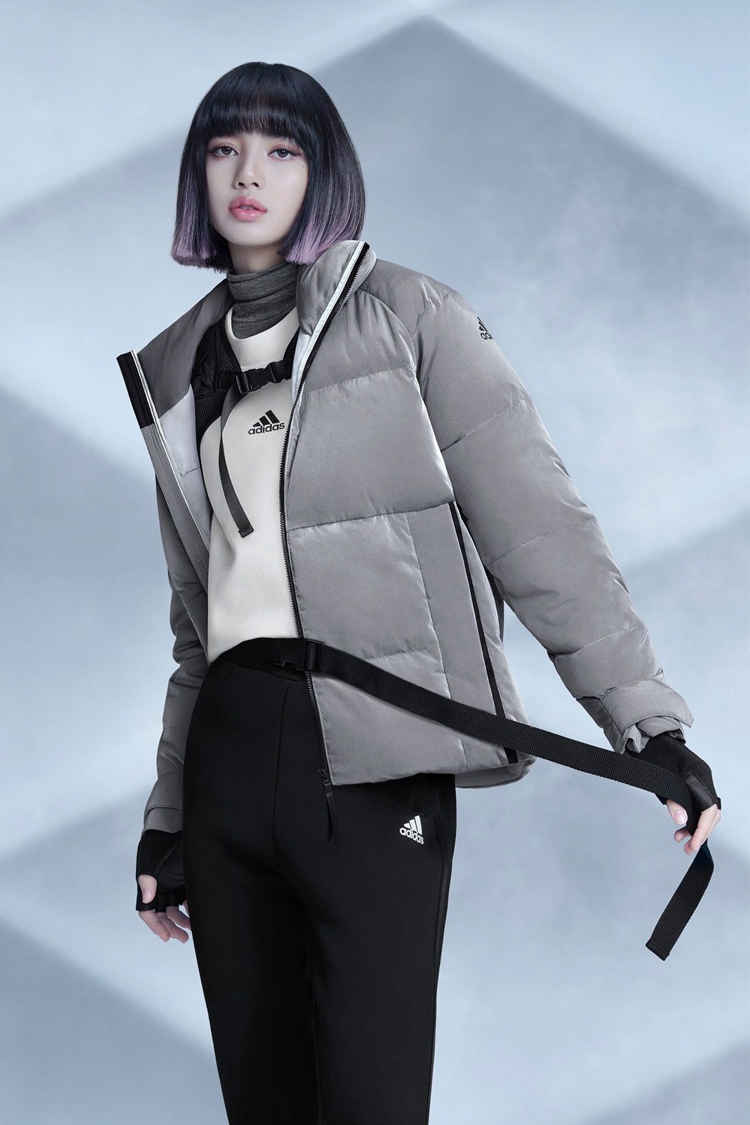 adidas blackpink lisa winter puffer down jackets outdoor wear price release