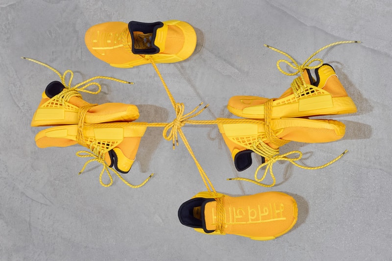 pharrell williams adidas originals Hu NMD core white black yellow price release date