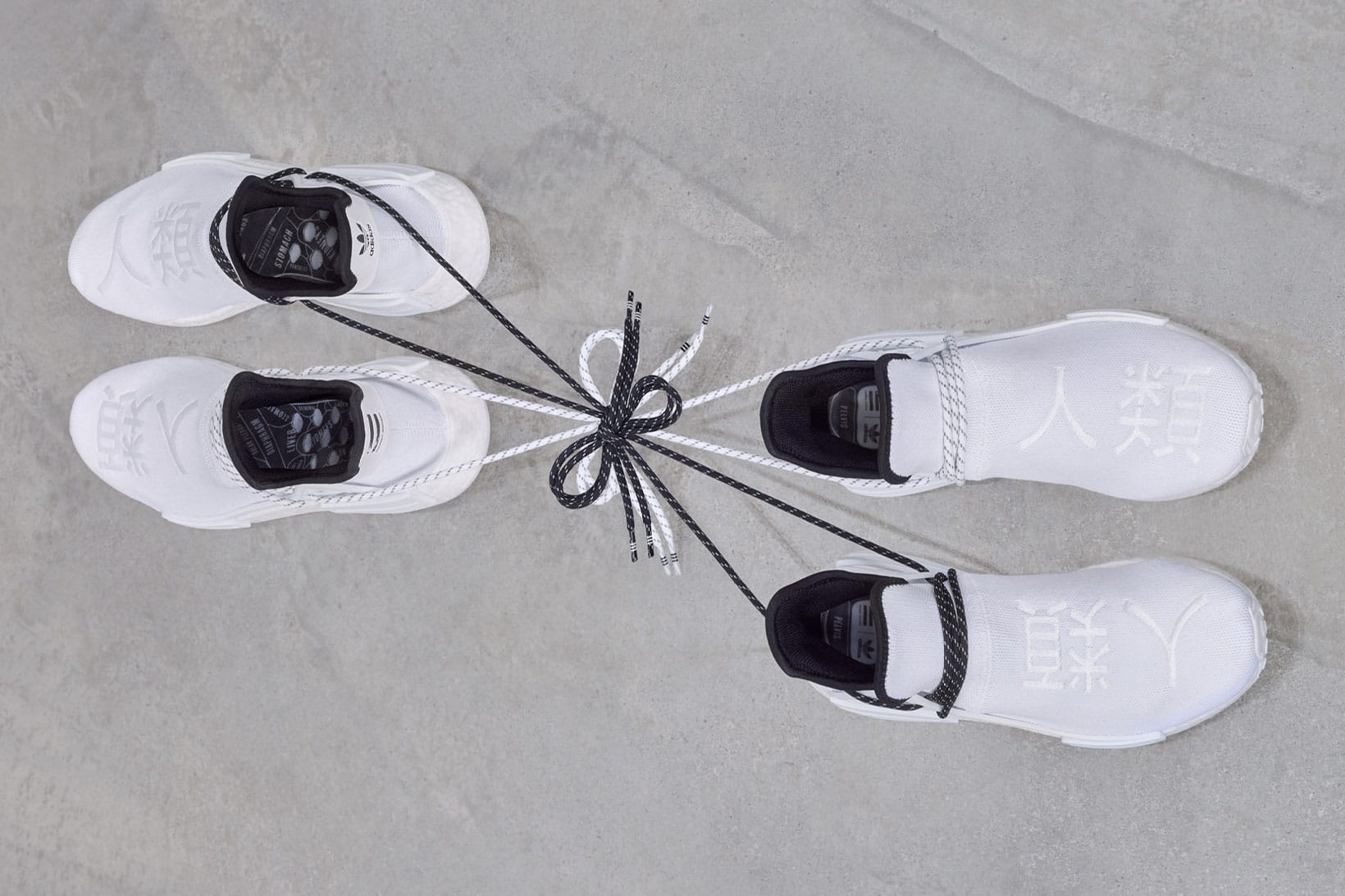 adidas pharrell williams black and white