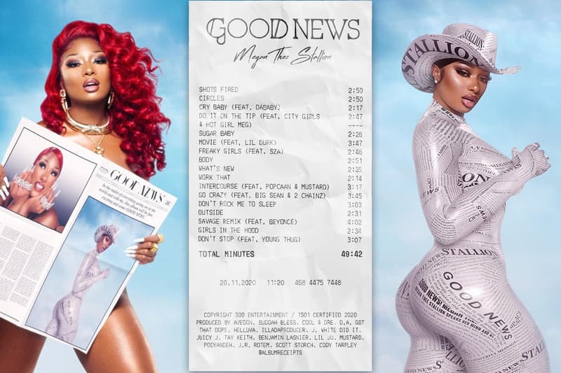 Album Receipts Melody You Instagram Art Project Account Megan Thee Stallion Good News Artwork