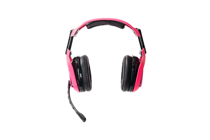 anti social social club astro gaming collaboration headset hot pink black