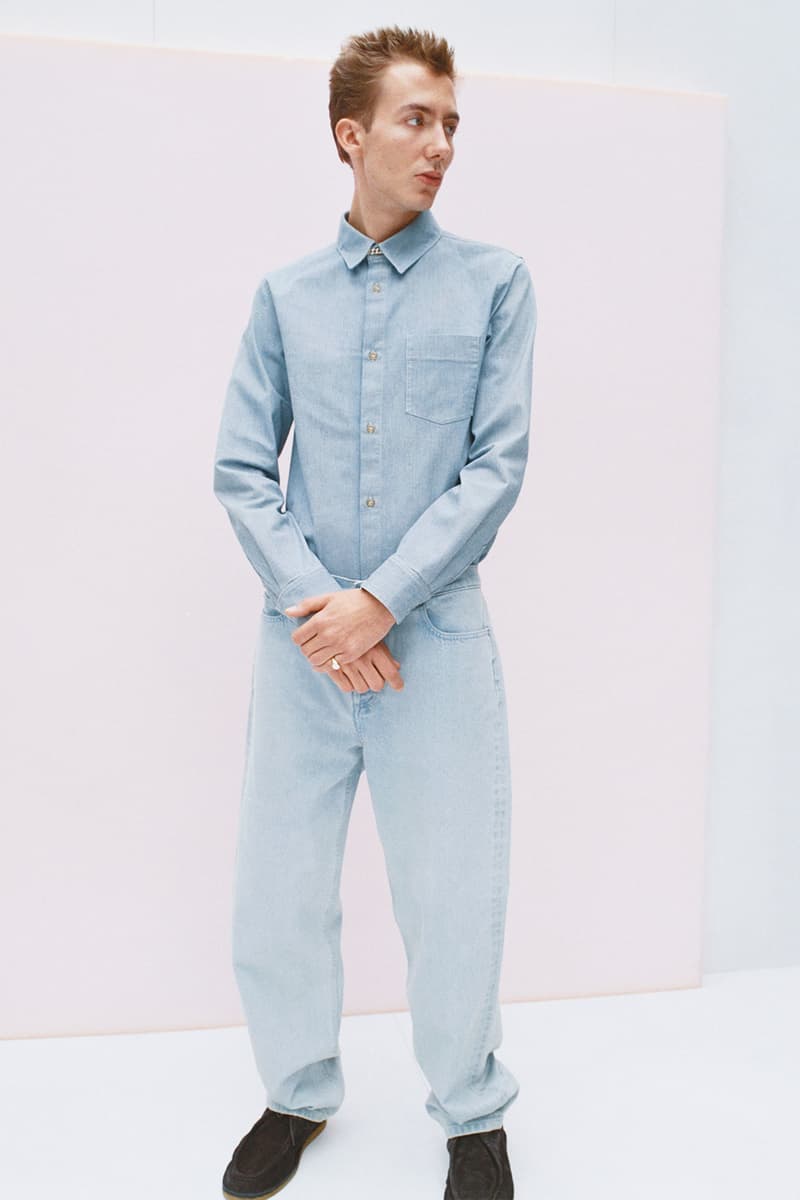 apc spring summer 2021 collection lookbook minimalist jeans denim shirts bags accessories