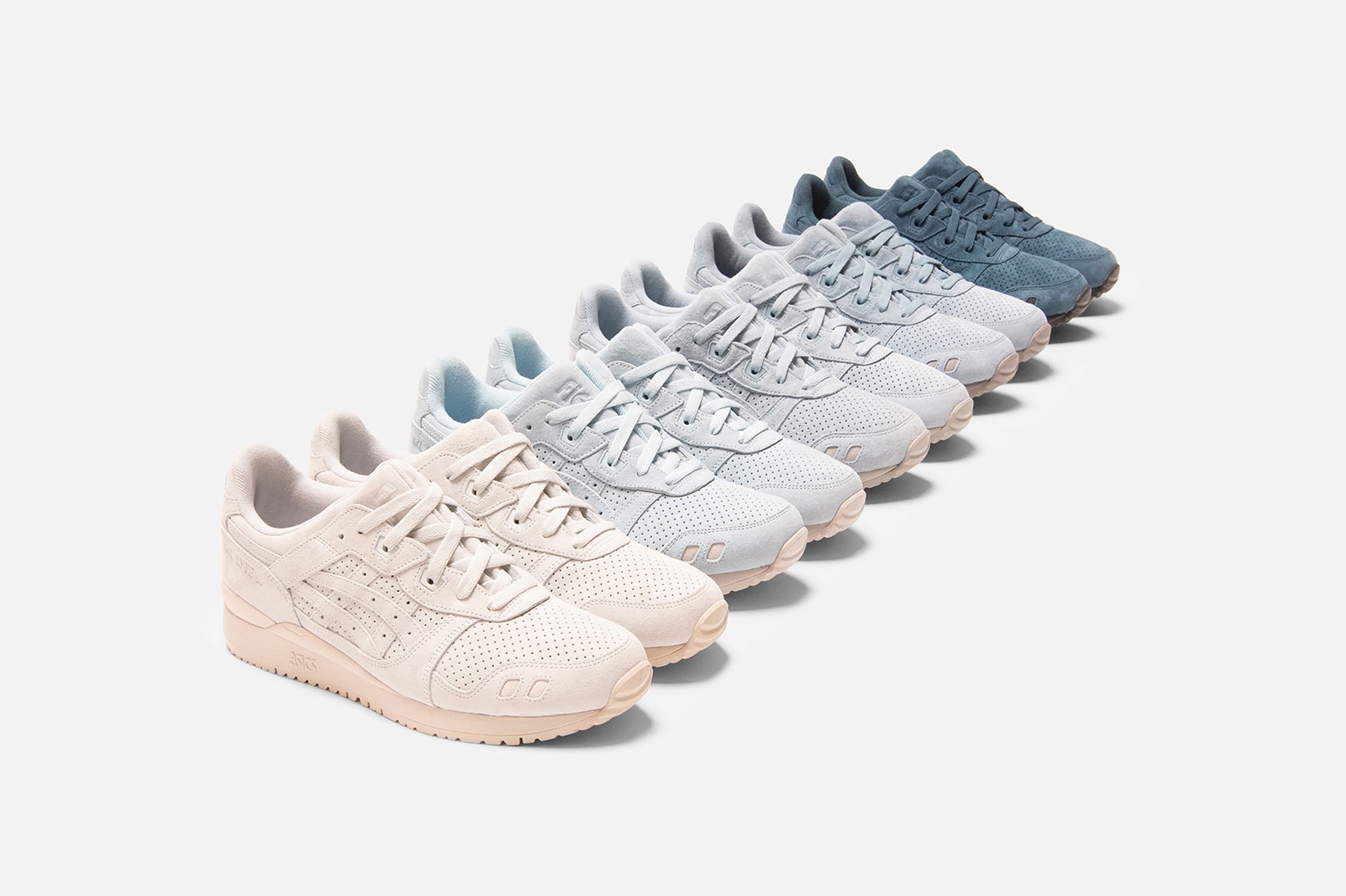 asics kith ronnie fieg collaboration gel lyte iii the palette colorways footwear shoes 