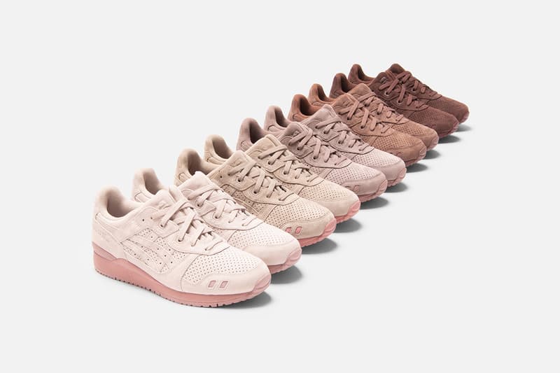 asics kith ronnie fieg collaboration gel lyte iii the palette colorways footwear shoes