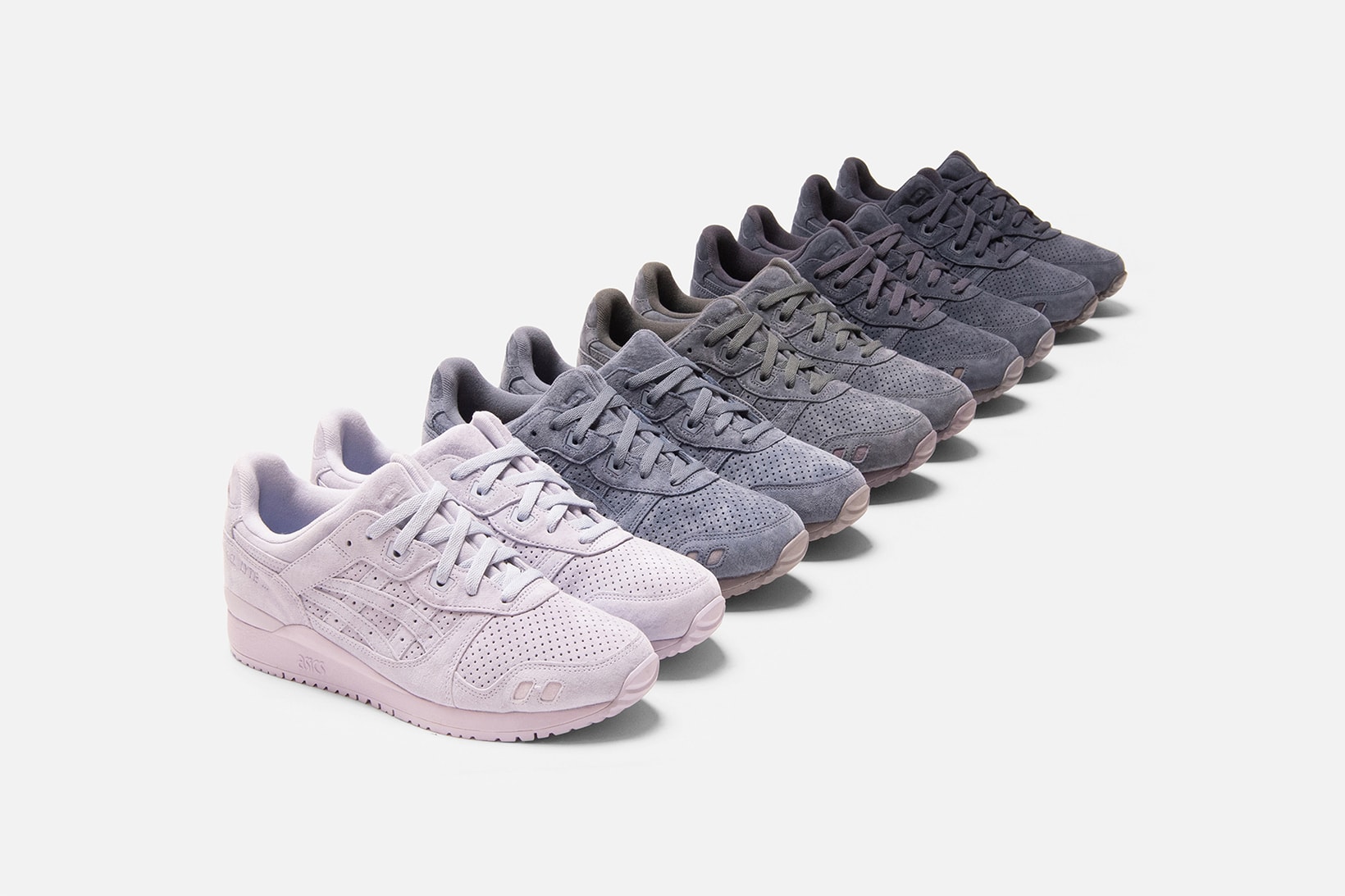 asics kith ronnie fieg collaboration gel lyte iii the palette colorways footwear shoes 