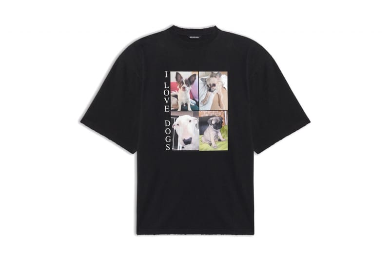 balenciaga dog t shirt