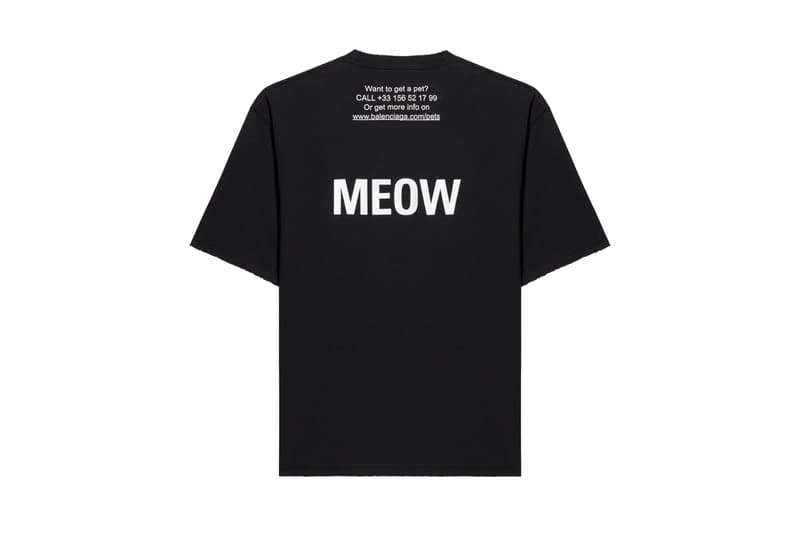 Balenciaga I Love Pets Capsule Collection Cats Dogs Accessories T-Shirts Print