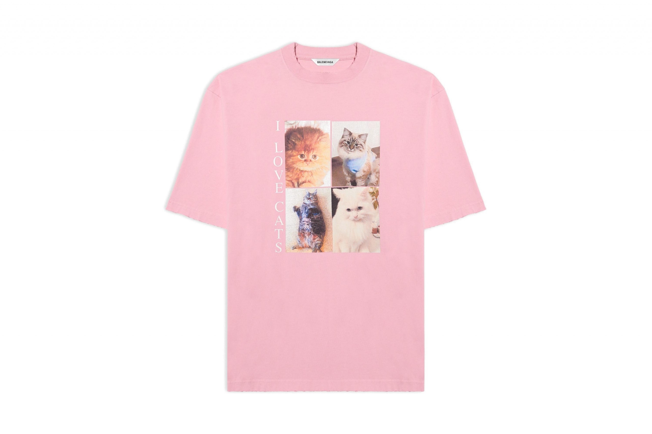 Balenciaga I Love Pets Capsule Collection Cats Dogs Accessories T-Shirts Print 