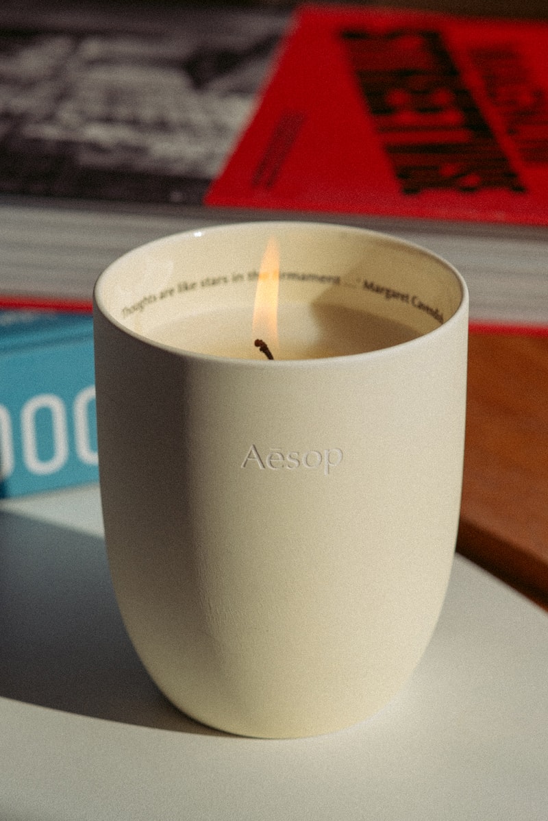 Aesop Aganice Aromatique Candle Quote Thoughts Are Like Stars in the Firmament