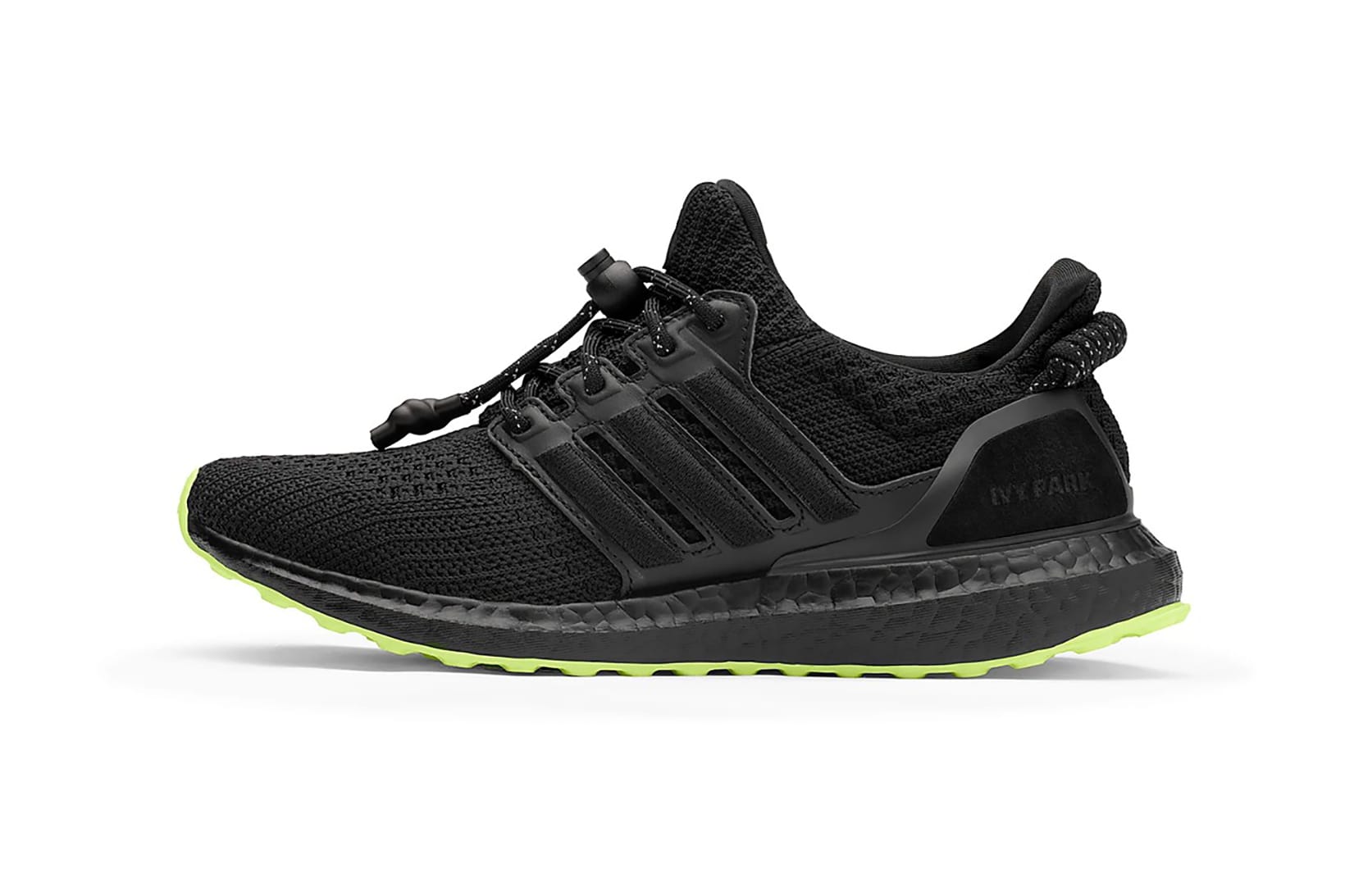 adidas black and lime green shoes