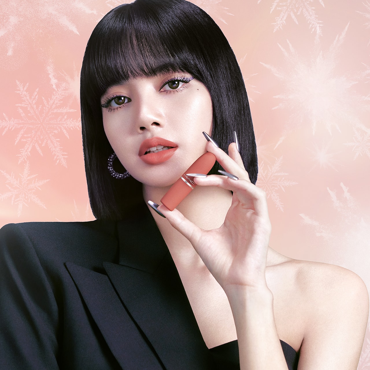BLACKPINK Lisa MAC Cosmetics Holiday 2020 Campaign Lipstick Makeup Beauty