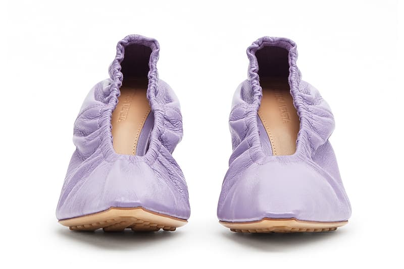 Bottega Veneta Almond Pumps Glitter Heel Purple Pink